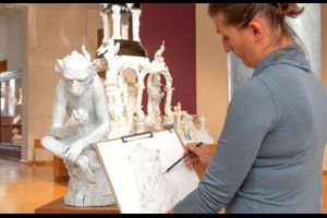 Zeichenkurs im Museum